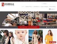 Tablet Screenshot of anabellafashion.com